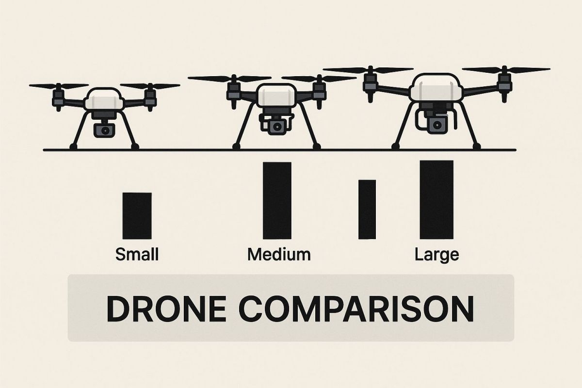 Infographic about best drones for farming
