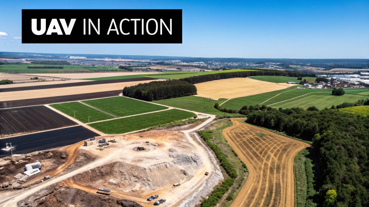 A UAV for mapping flying over an Australian farm