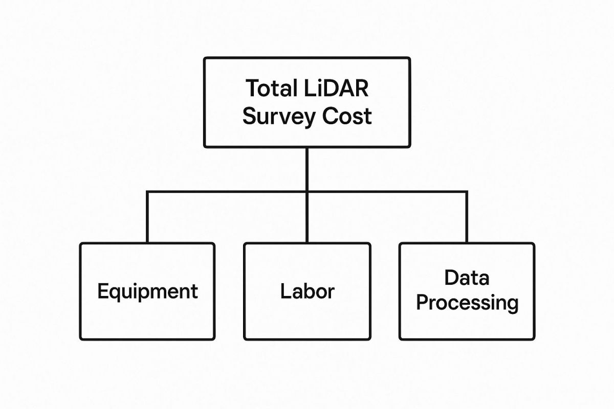 Infographic about lidar survey cost